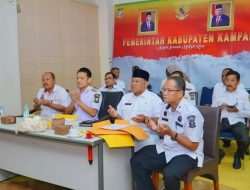 Melalui Zoom Meeting Bersama Kemendagri, Pj Bupati Kampar Ikuti Rakor Pengendalian Inflasi