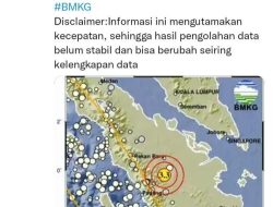 Gempa Guncangkan Kampar, Warga Dihimbau Agar Tetap Waspada