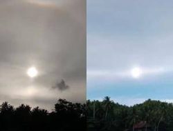 Viral, Penampakan Dua Matahari di Sumbar