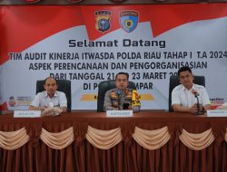 Sampaikan Capaian Hasil Kegiatan, Polres Kampar Terima Tim Audit Kinerja Itwasda Polda Riau