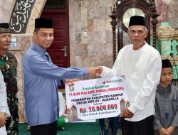 Rombongan Tim I Safari Ramadhan Pemda Kampar Serahkan Bantuan Dari ASN dan THL