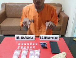 Satnarkoba Polres Kampar Amankan Pelaku dan Barang Bukti Sabu Yang Siap Edar 13 Paket