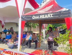 Dalam Rangka Memeriahkan HUT Bhayangkara Ke-78, Kapolsek Tapung Buka Turnamen Bola Voli Piala Kapolsek Cup 1 Tingkat SMA se-Tapung Raya