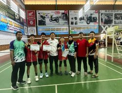 Cabor Bulu Tangkis Kampar Sumbang 2 Perak dan 1 Perunggu di Ajang POPDA Riau XVI 2024