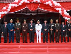 Kapolres Kampar Bersama Forkopimda Ikuti Upacara Peringatan HUT Republik Indonesia Ke-79 Tahun