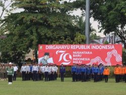 Kasatpol PP Kampar Ikuti Upacara Peringatan Detik-Detik Proklamasi Kemerdekaan Republik Indonesia ke-79 tahun 2024
