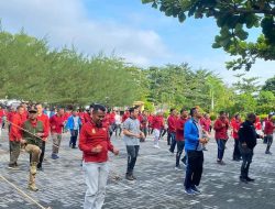 Rayakan HUT RI ke-79, Satpol PP Kampar dan Darma Wanita Gelar Olahraga Bersama dan Lomba Permainan Rakyat