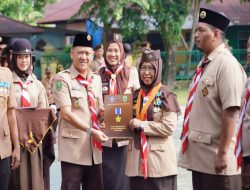Pj. Bupati Kampar Jadi Pembina Apel Dalam Rangka Hari Pramuka Ke-63