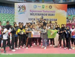 Pertama Kali Dalam Sejarah, Kampar Raih Juara 1 Umum Kejurprov Taekwondo Riau