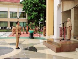 Pj Sekda Pimpin Apel Pagi di Lingkup Perkantoran Setda Kabupaten Kampar