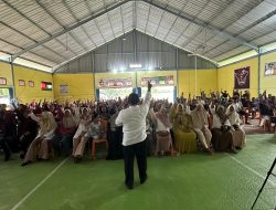 Kampanye Yusri-Rinto Selalu Semarak dan Ramai, di Sei Lembu Makmur Ratusan Mak-mak Senam Gemoy