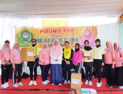 Gelar Senam Pound Fit Dalam Memeriahkan HUT GOW Ke-37 Kabupaten Kampar