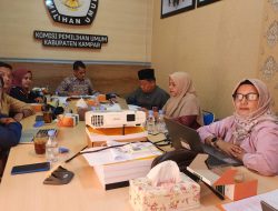 KPU Kampar Bentuk Tim Perumus Debat Publik Antar Pasangan Calon Bupati dan Wakil Bupati Kampar