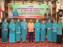 Pj Ketua TP-PKK Kampar Ricana Djayanti Hambali Hadiri Langsung Pembukaan Rakor PKK Se-Riau