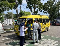 Tim Gabungan Razia Sejumlah Kendaraan di Bangkinang