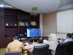 Pj Sekda Kampar Ikuti Sosialiasi Bencana Hidrometereologi Bersama Mendagri