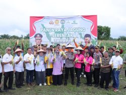 Polres Kampar Sukses Panen Raya Jagung Tahap I, Wujudkan Sinergi dan Dukung Ketahanan Pangan Nasional