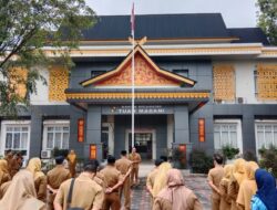 Apel Pagi di Kantor Camat Tuah Madani, Camat Farid Irwan Maulana Tekankan Disiplin Pegawai